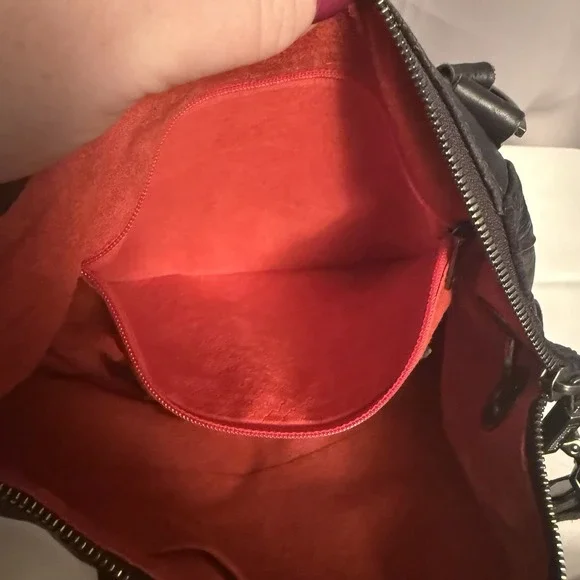 Hammitt Los Angeles Daniel Large Black Leather Crossbody Bag Purse Metallic - Picture 11 of 16